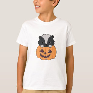 T-shirt Skunk Pumpkin Cute Skunks Happy Halloween