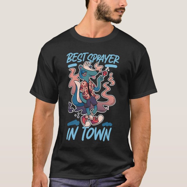 T-shirt Skunts Meilleur Pulvérisateur En Ville (Devant)