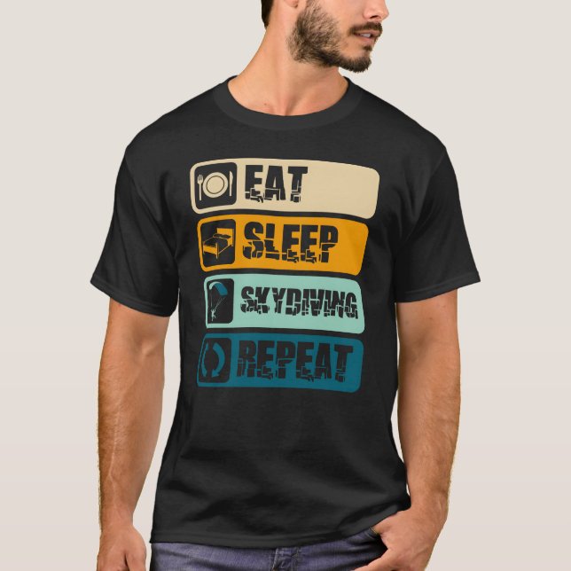 T-shirt Skydiving Etreme Sport Paragliding boy girl (Devant)
