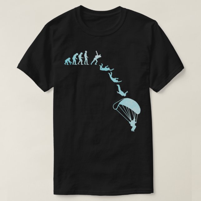 T-shirt Skydiving Evolution Skydiver Parachute Cool Skyd (Design devant)