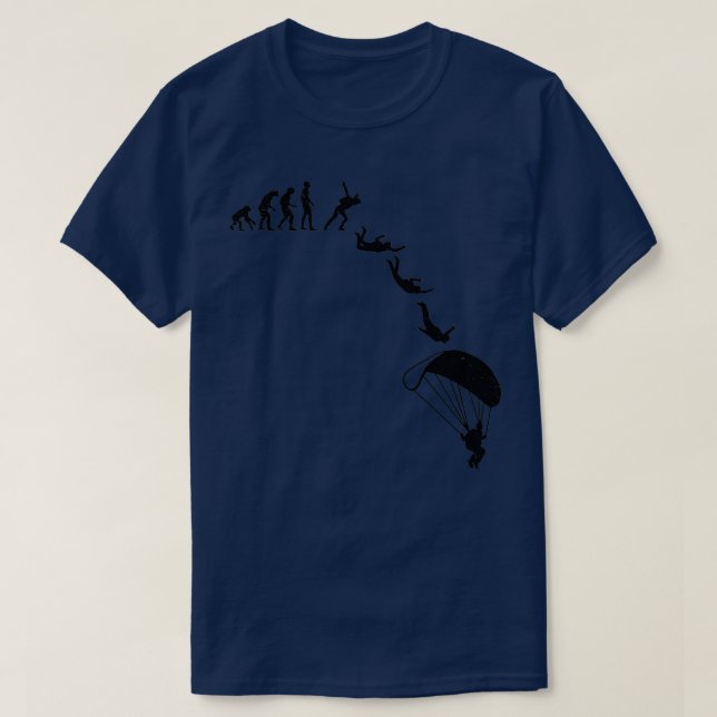 T-shirt Skydiving Evolution Skydiver Parachute Cool Skyd (Design devant)