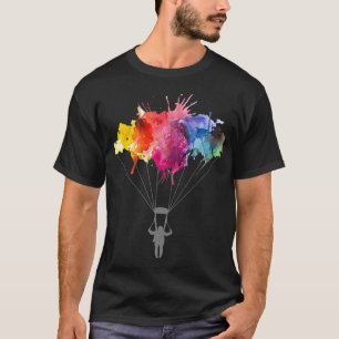 T-shirt Skydiving Parachute Skydiver Skydive Tee 