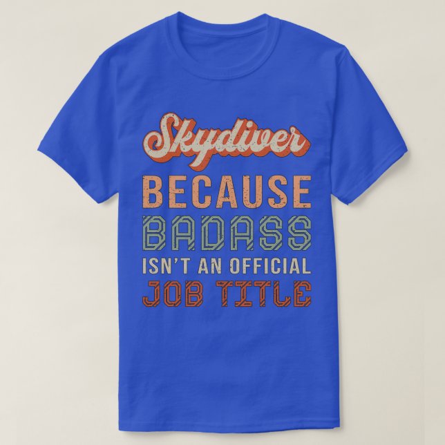 T-shirt Skydiving Retro Skydiver Parachute Drôle Cadeau (Design devant)