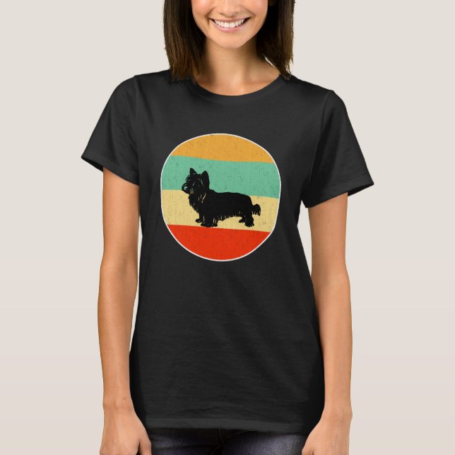 T-shirt Skye Terrier Chien maman Chien Papa (Devant)