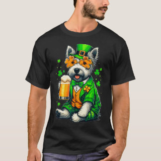 T-shirt Skye Terrier Saint Paddys Jour Costume Pour Lover 