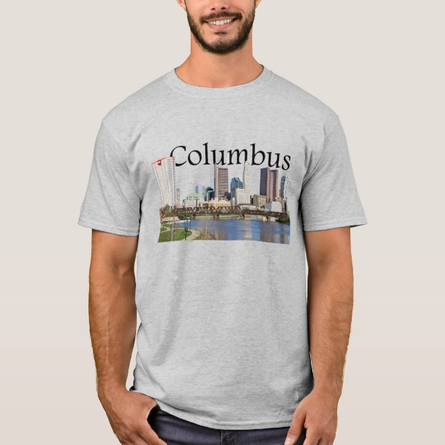 T-shirt Skyline Columbus Ohio (Devant)