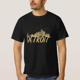 T-shirt Skyline de Detroit Michigan