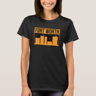 T-shirt Skyline de Fort Worth City