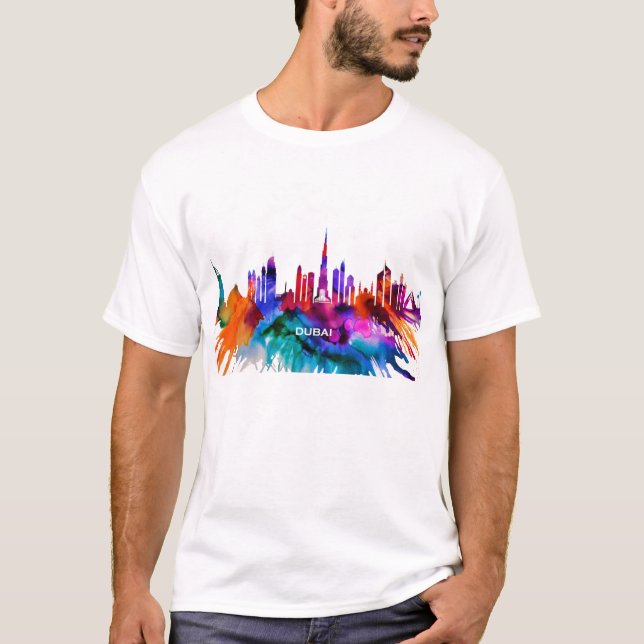 T-shirt Skyline Dubaï (Devant)