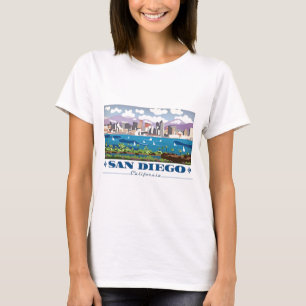 T-shirt Skyline San Diego