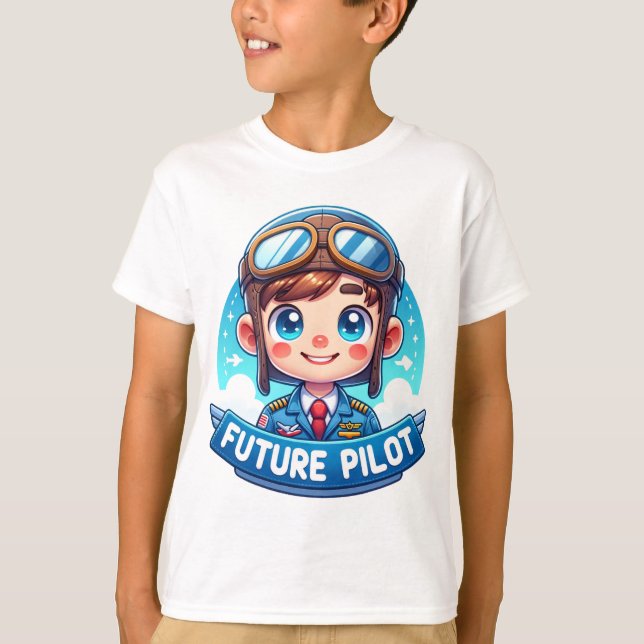 T-shirt Skyward Dreams : futur pilote (Devant)