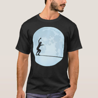 T-shirt Slackline Slackliner Slacklining Lune Gymnastique