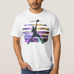 T-shirt Slam Dunk Silhouette Sunset Glitch Ar