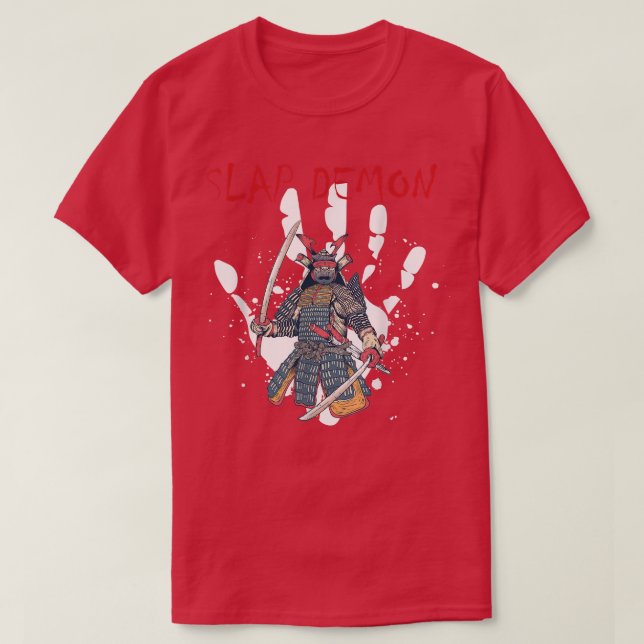 T-shirt Slap Fighter, Slap Fight Design Slap Samurai (2) (Design devant)