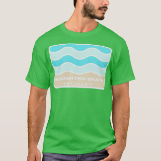T-shirt Slaughter Beach Delaware Crashing Wave sur un DE S