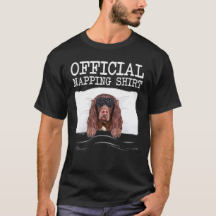 T-shirt Sleep Mask Official Napping Field Spaniel Sleeping