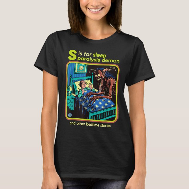 T-shirt Sleep Paralysis Demon Sarcastic Retro Funny Adult  (Devant)