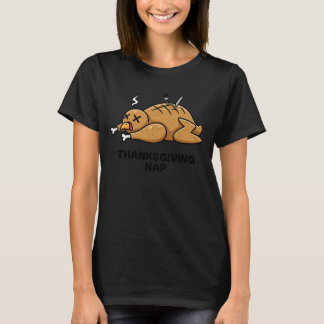 T-shirt Sleeping Turkey Humor Thanksgiving