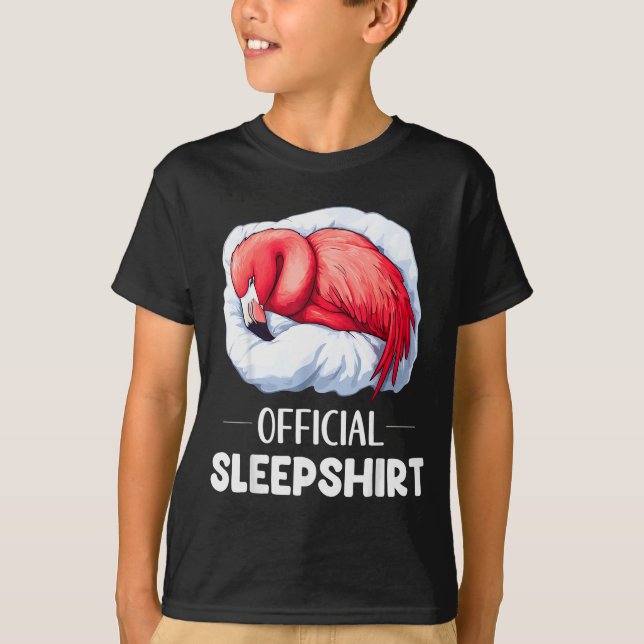 T-shirt Sleepshirt Sleeng Flamingo Animal Lovers Pajama  (Devant)
