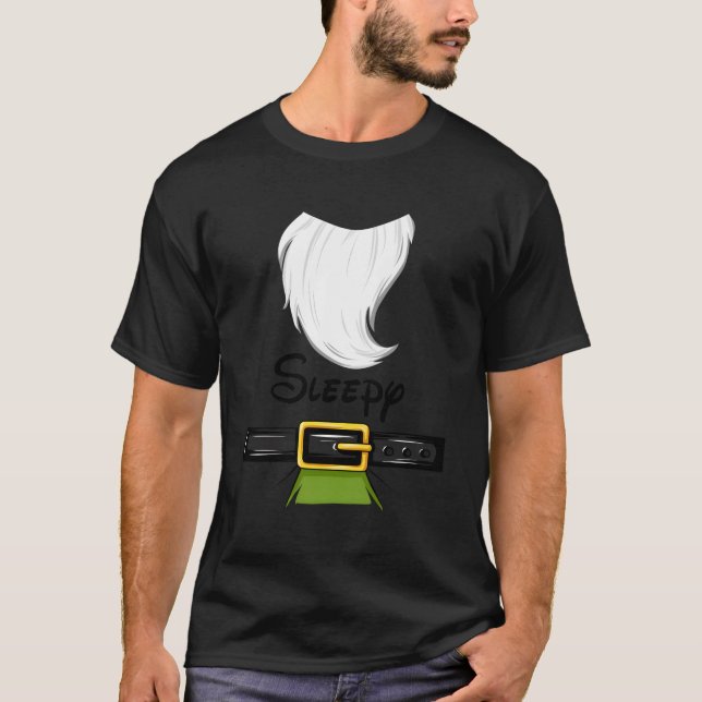 T-shirt Sleepy Dwarf Halloween Sleepy Dwarf Thème (Devant)