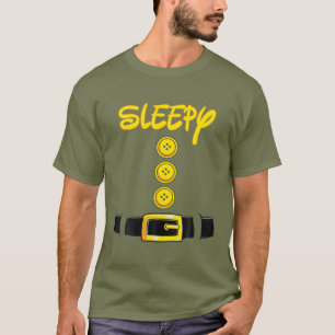 T-shirt Sleepy Halloween Dwarf Costume Color Matching