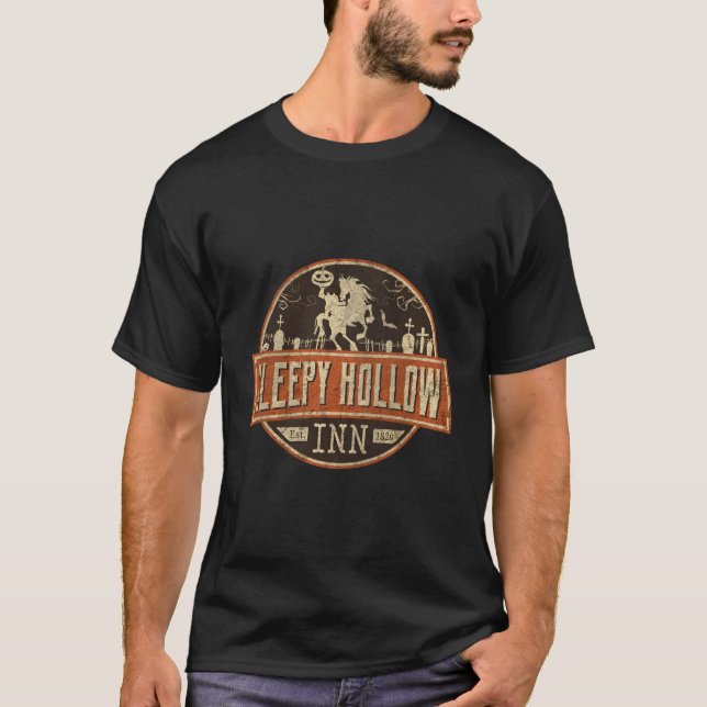 T-shirt Sleepy Hollow Inn Halloween Headless Horse (Devant)