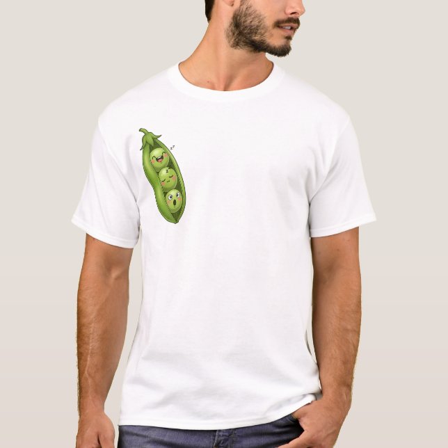 T-shirt Sleepy Peas in a Pod (Devant)