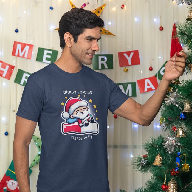 T-shirt Sleepy Santa Claus Energy Chargement de la barre d (Créateur téléchargé)