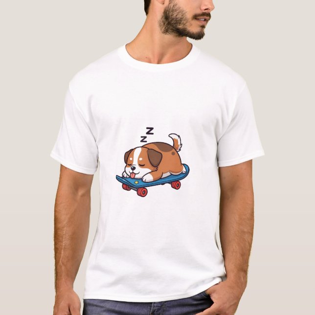 T-shirt Sleepy Skate Pup (Devant)
