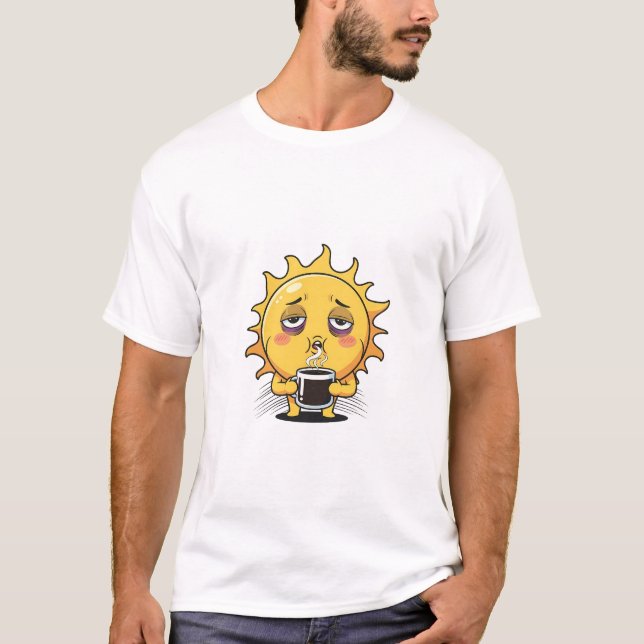 T-shirt Sleepy Sun Coffee (Devant)