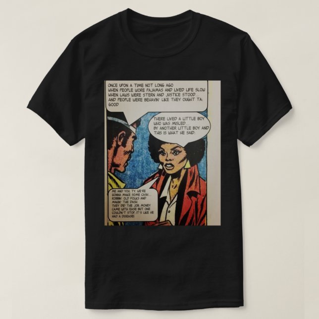 T-shirt SLICK RICK&x27 ; S HISTOIRE POUR ENFANTS ET UN COM (Design devant)