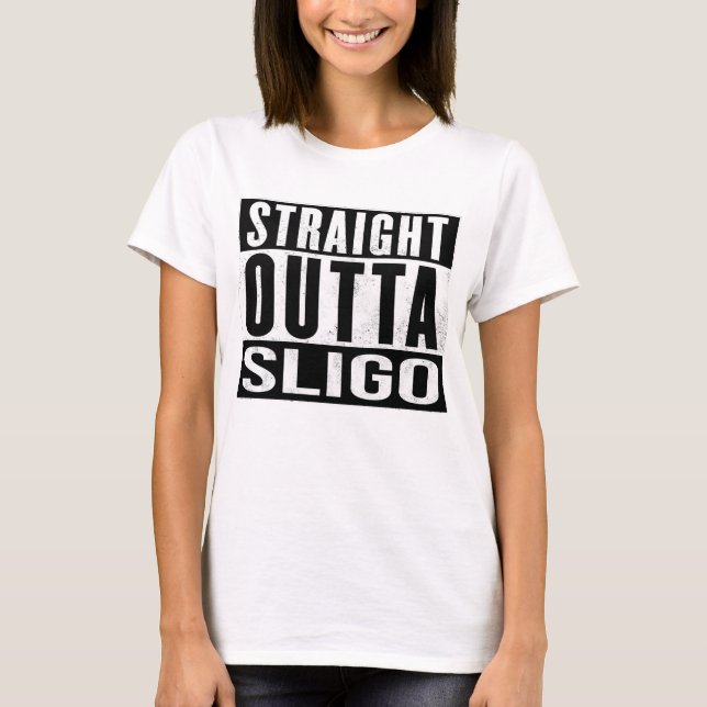 T-shirt Sligo Irlande - Droite Outta Sligo - Irlandais (Devant)