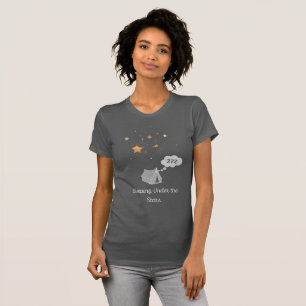 T-Shirt Slim Fit pour femmes dormant sous les étoi
