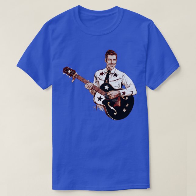 T-shirt Slim Whitman Illustration de Paul Cemmick (Design devant)