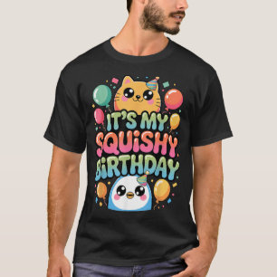 T-shirt Slime Anniversaire Mou Squish Squad Mignons Squish