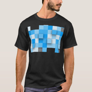 T-shirt SlipperyJoe's carré artwork mosaïque moderne trois
