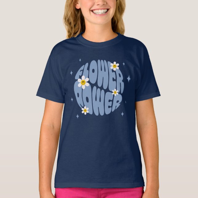 T-shirt Slogan d'alimentation des fleurs (Devant)