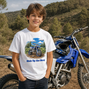 T-shirt Slogan de course de moto cross pour garçons