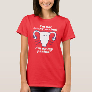 T-shirt Slogan de la période drôle de blanc rouge qui n'ag