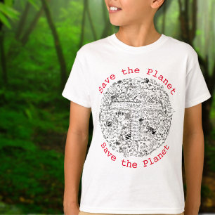 T-shirt Slogan de l'activisme environnemental Sauvegarder
