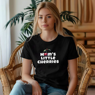 T-shirt Slogan de maman drôle ambiance cerise fête des mèr