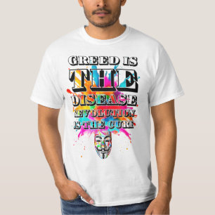 T-shirt slogan de protestation. Anonyme.
