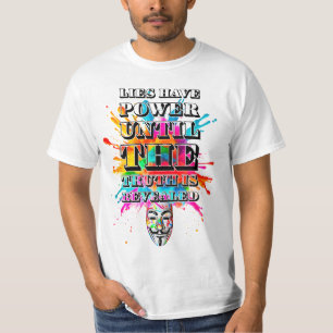 T-shirt slogan de protestation. Anonyme.