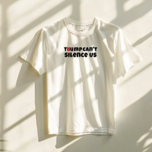 T-shirt Slogan de protestation estudiantin anti-Trump roug