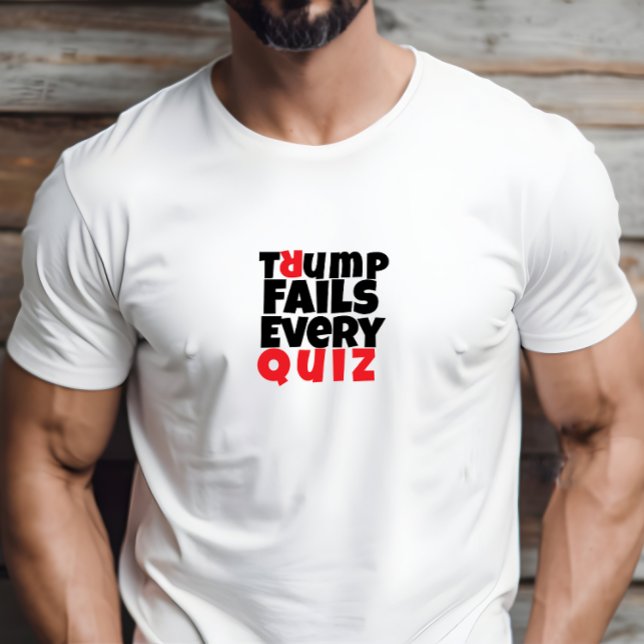 T-shirt slogan de protestation étudiant anti-Trump rouge n (Créateur téléchargé)