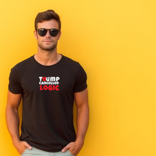 T-shirt slogan de protestation étudiant anti-Trump rouge n