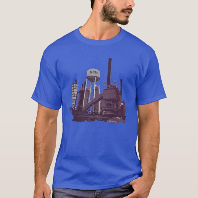 T-shirt Sloss Furnace Birmingham Alabama Magic City Oversi (Devant)