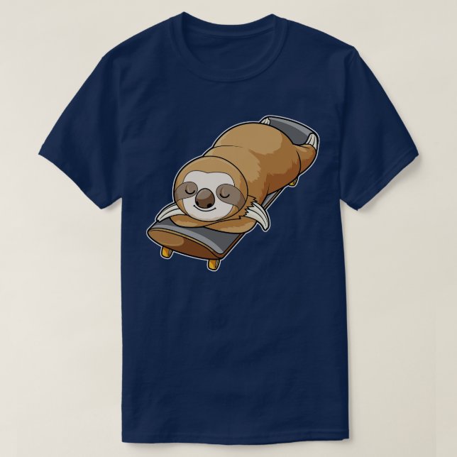 T-shirt Slot au coucher avec skateboard (Design devant)