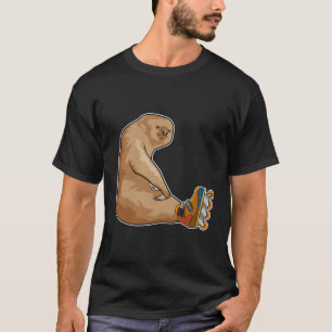 T-shirt Sloth as Patinage en ligne avec Patins en ligne