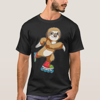 T-shirt Sloth as Skater avec Patins Inline